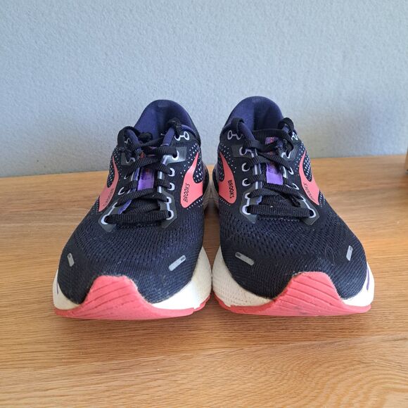Brooks Adrenaline GTS 22 Womens 8.5 40 Medium Running Shoe Sneaker Black Purple - Picture 4 of 15